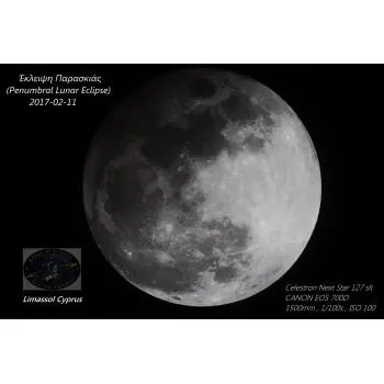 Έκλειψη Σελήνης (Penumbral Lunar Eclipse).