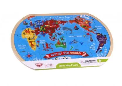 Wooden Puzzle of World Map - Image 2