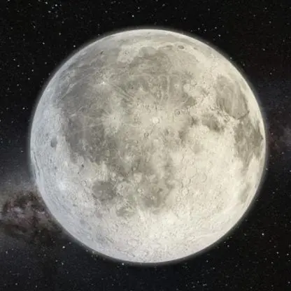 Magnet Square 3D Moon