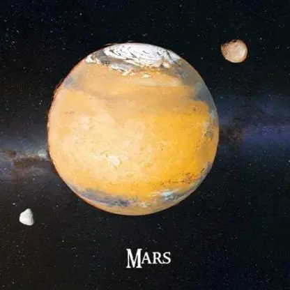 Magnet Square 3D Mars