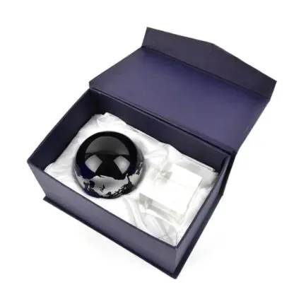 Glass Blue Globe 8cm - Image 2