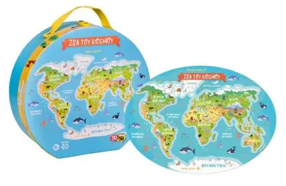 Puzzle Animals of the World Suitcase 100pcs 50/50 - Image 3
