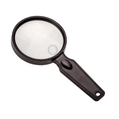 MagniView™ 2x Power 3.25” Acrylic Lens HandHeld Magnifier with Spot Lens - Image 3