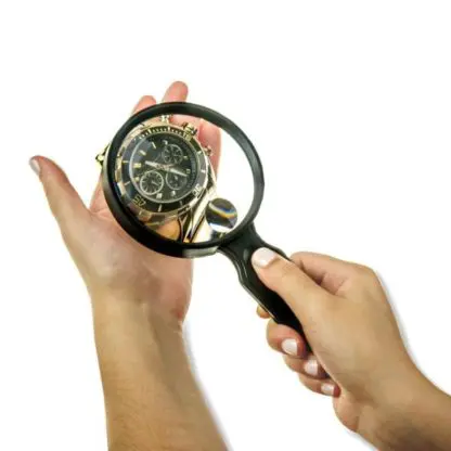 MagniView™ 2x Power 3.25” Acrylic Lens HandHeld Magnifier with Spot Lens - Image 4