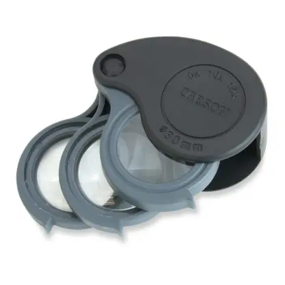 TriView™ 5x/10x/15x Folding Loupes with Built-in Case - Image 2