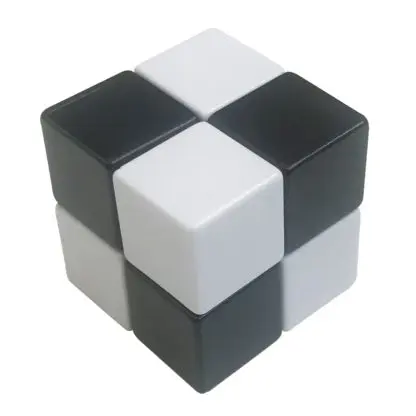 Cube 2x2x2 Mini black and white