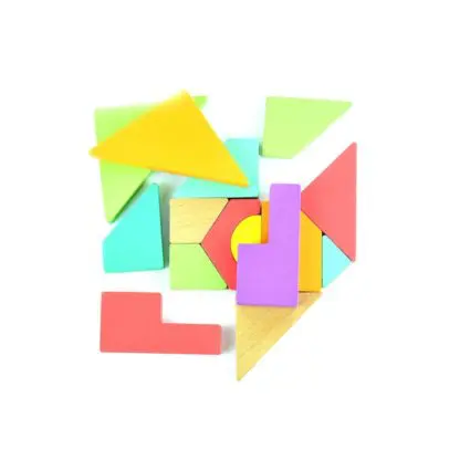 Wooden Block Set - Rainbow - Image 3
