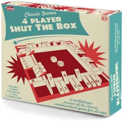 Shut The Box - Wooden Game (4 Players)