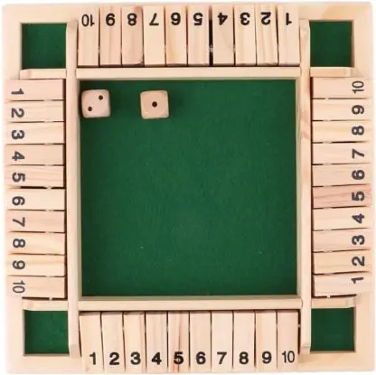 Shut The Box - Wooden Game (4 Players) - Image 5
