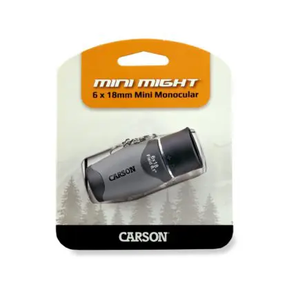 MiniMight™ 6x18mm Compact Pocket Monocular with Carabiner Clip