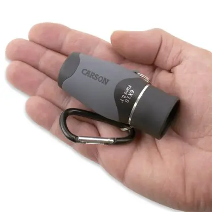 MiniMight™ 6x18mm Compact Pocket Monocular with Carabiner Clip - Image 2