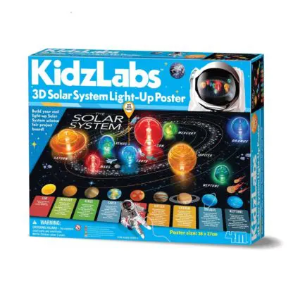 3D Solar System - Light Poster
