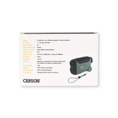 LiteWave™ Pro 650 Yard 6x Power Golf Rangefinder - Carson - Image 7