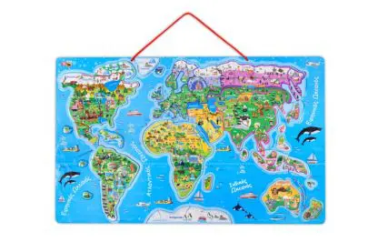 Magnetic Puzzle Map of the World 77pcs