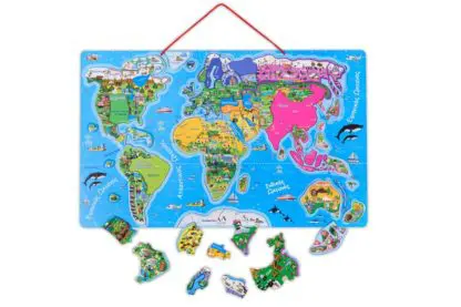 Magnetic Puzzle Map of the World 77pcs - Image 5