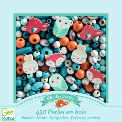 Djeco Beads and Jewellery Wooden beads, Small animals - Image 2