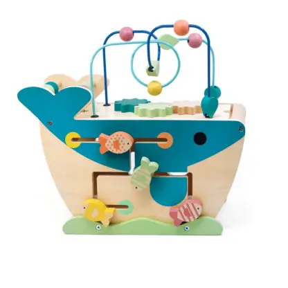 SVOORA Wooden Activity Τoy with pre-writing exercises 'Whale' - Image 3