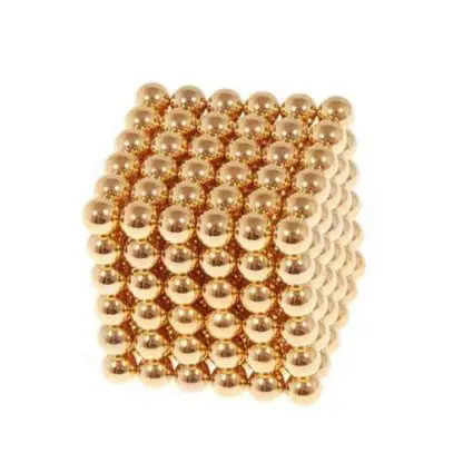 Magbol diameter 5mm Magnetic Cube (Gold color)