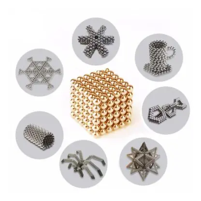 Magbol diameter 5mm Magnetic Cube (Gold color) - Image 3