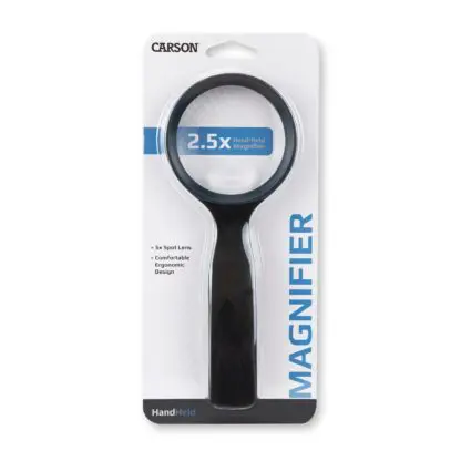 JS HandHeld™ Series 3.0-inch 2.5x Lens with 5x Spot Lens Rimmed Magnifier - Image 2