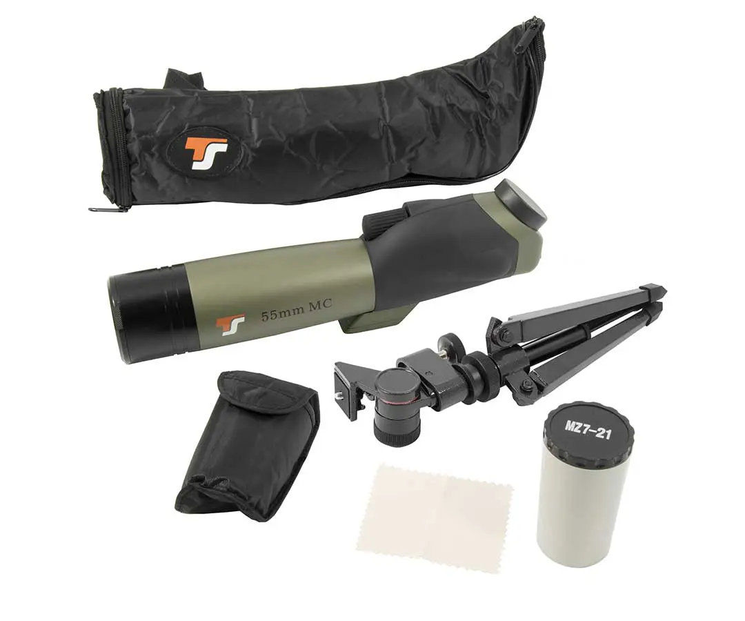 TS-Optics Zoom Spotting Scope 18-54 x 55 mm Aperture with Tabletop Tripod - Image 4