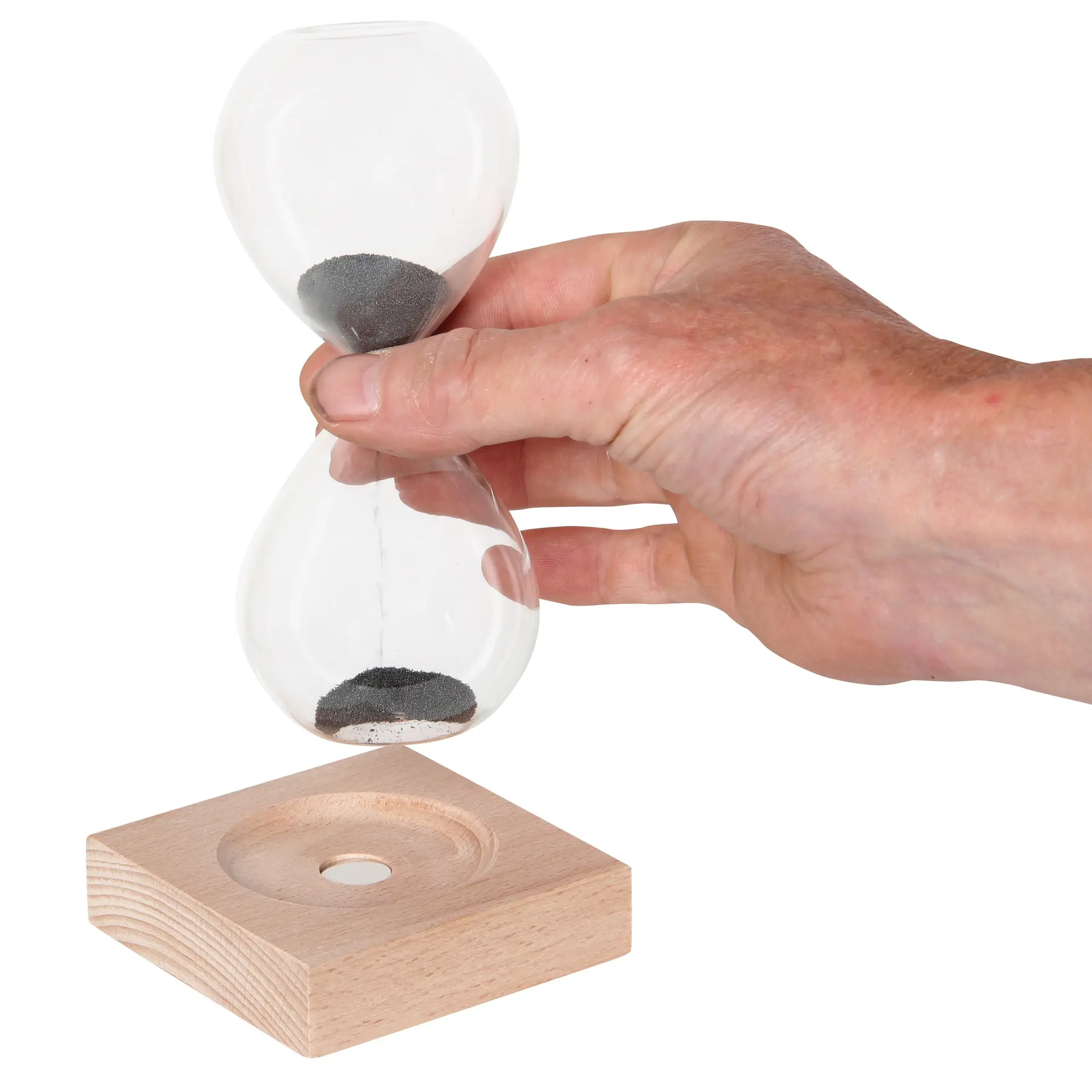 Hourglass with Magnetic Sand – product view 2