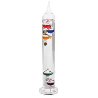 Glass Galileo Thermometer – 18 cm – illustrative photo of the 28 cm model
