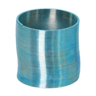 Mini metal magic spring in blue; supplied colour may vary
