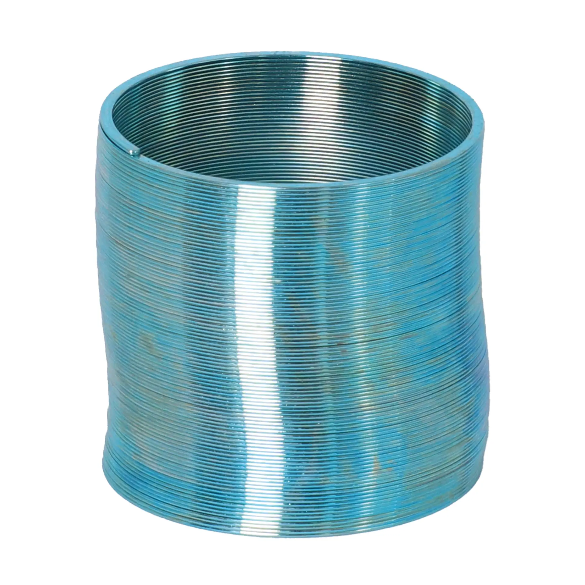 Mini metal magic spring in blue; supplied colour may vary
