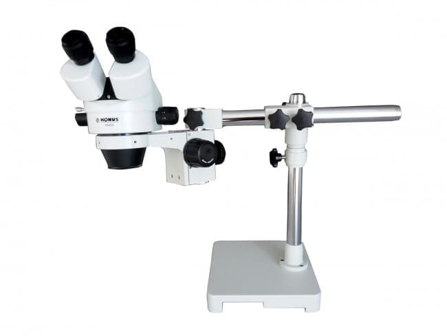 Konus Crystal-Pro 5424 - Loupe De Précision Avec Support Réglable - Grossissement 7x à 45x - Fabriqué En Italie - Pour Bijouterie, Modélisme, Hobby