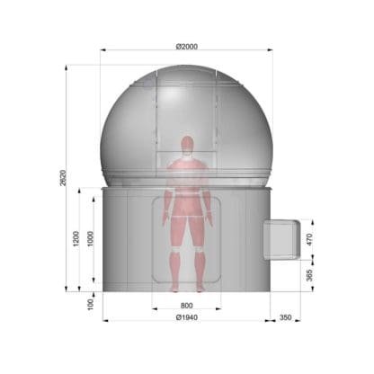 ScopeDome H120 observatory dome, 2m diameter - Image 4