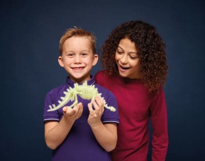 Glow-in-the-Dark Dinos Stegosaurus Skeleton - Image 2