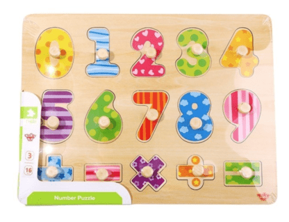 Wooden Wedges Numbers and Symbols - Image 2