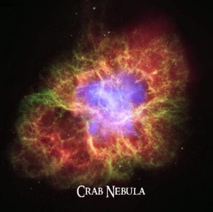 Card Square 3D Crab Nebula