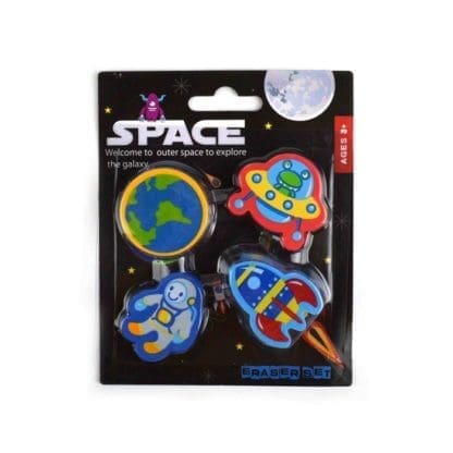 Eraser Space 4pcs 4cm