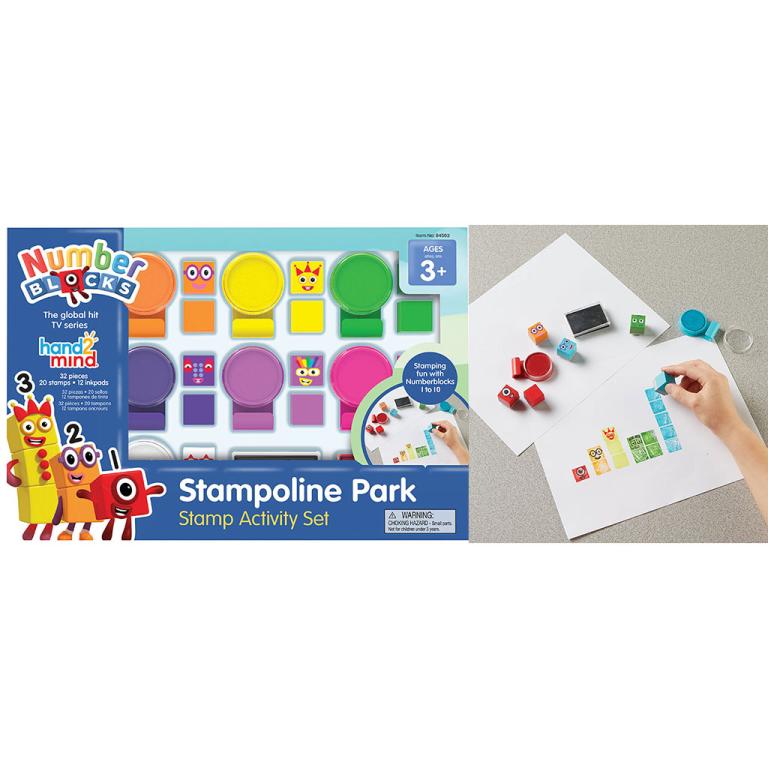 Numberblocks Stampoline Park Stamp Activity Set House of Science