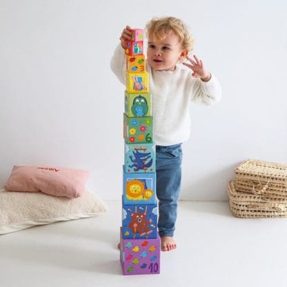 Djeco Blocks for infants Rainbow 86cm - Image 4