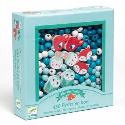 Djeco Beads and Jewellery Wooden beads, Small animals