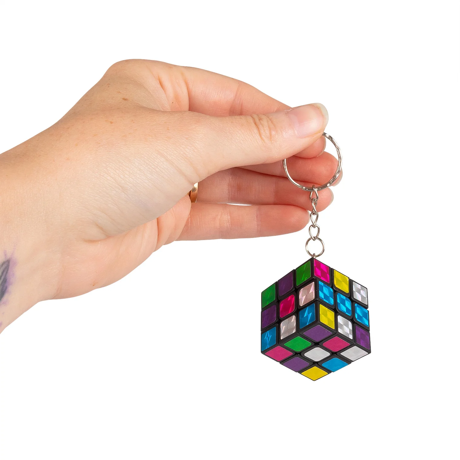 Mini Metallic Muddle Puzzle Keychain - Image 6