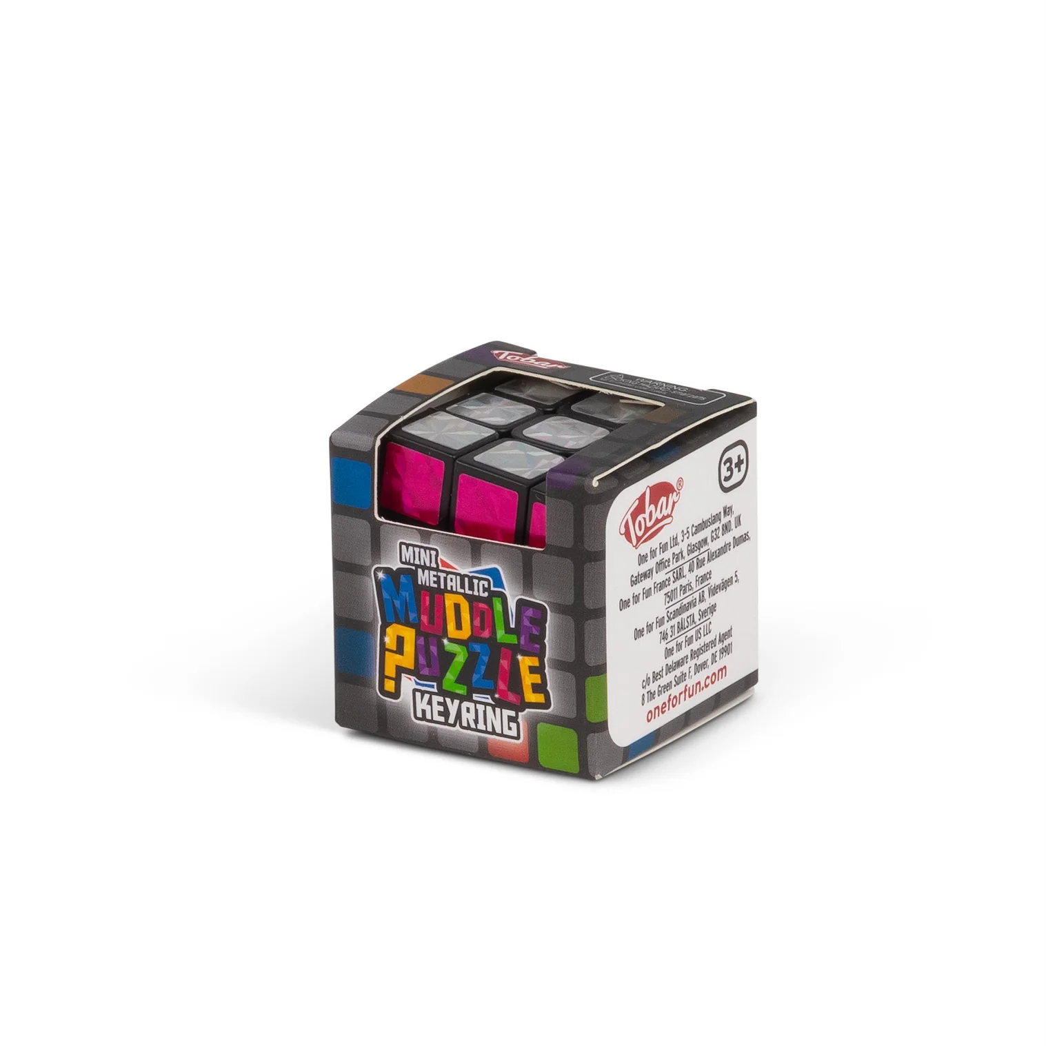 Mini Metallic Muddle Puzzle Keychain - Image 3