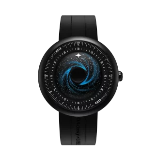 CIGA design x Label Noir Automatic Watch Blue Planet II · Black Star Edition