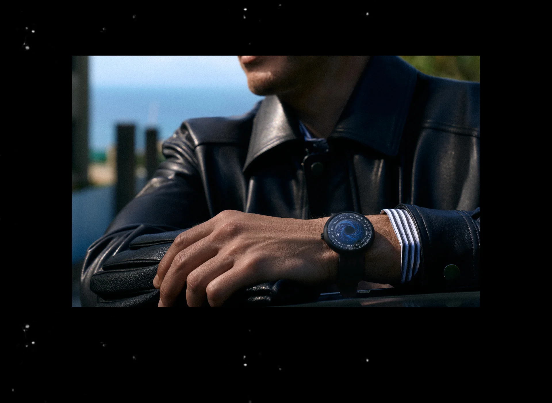 CIGA design x Label Noir Automatic Watch Blue Planet II · Black Star Edition - Image 7