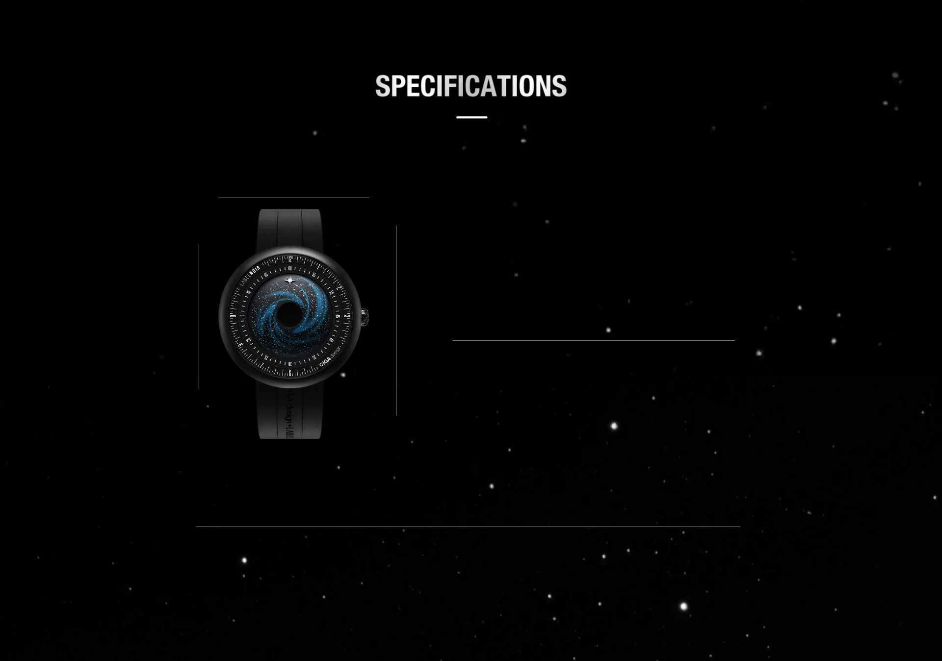 CIGA design x Label Noir Automatic Watch Blue Planet II · Black Star Edition - Image 19